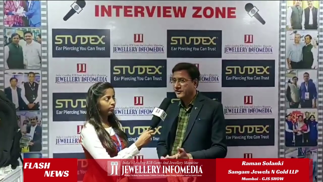 Mr. Raman Solanki - Sangam Jewels N Gold LLP - GJS Show - Mumbai