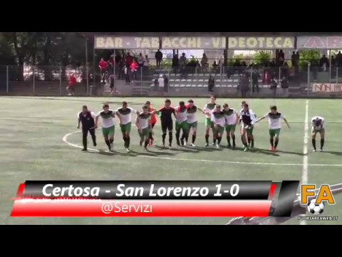 ALLIEVI ELITE PLAY OUT, CERTOSA - SAN LORENZO 1-0