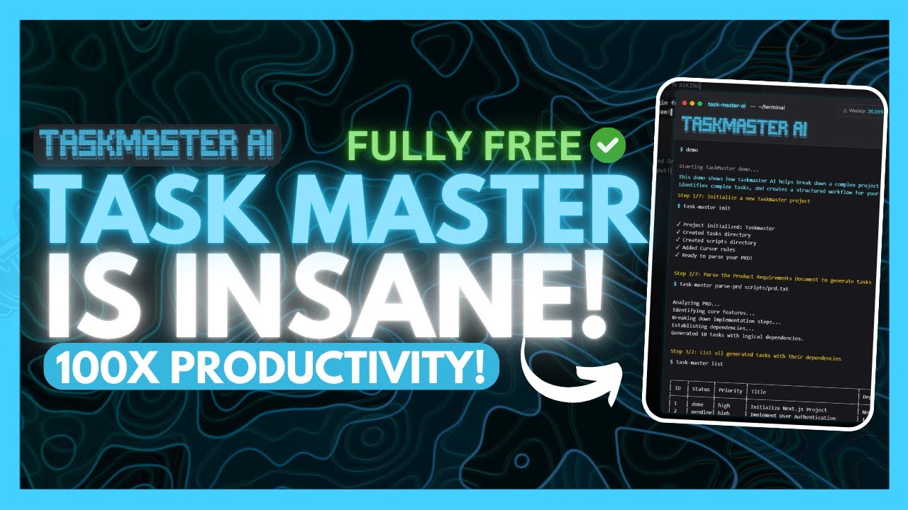 100x Cursor + Cline's Code Quality, Cost, & Speed With Task Master AI! (Opensource)