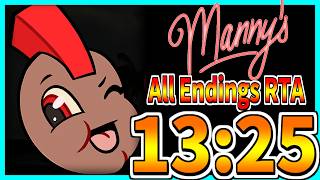 【RTA解説】All Endings RTA 13:25【Manny's ver1.00】