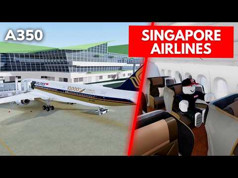 Singapore Airlines A350 Business Class: Epic ROBLOX Airline Review | Virtual Flight Adventure!