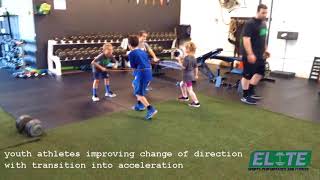 Youth Athletes Developing Speed and Agility