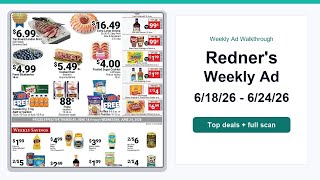 Redner's Weekly Ad (6/18/26 - 6/24/26) Top 10 Deals
