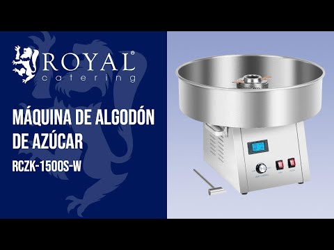 vídeo - Máquina de algodón de azúcar - 62 cm - acero inoxidable - reduce vibraciones