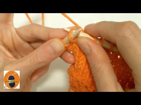 Stricken wir! Basics 7 - Rechts verschränkte Maschen (twisted stitch)