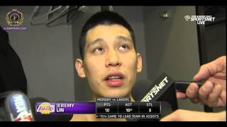 Jeremy Lin post game interview - Lakers vs Suns | 1/19/14