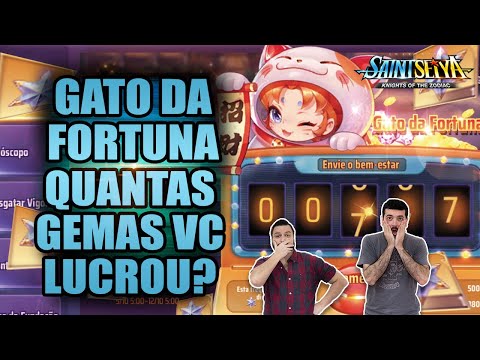 QUANTAS GEMAS VOCÊ PEGOU NO SEU GATO DA FORTUNA DESSE MÊS? - SAINT SEIYA AWAKENING