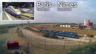Вторая часть видеозаписи поездки на скоростном поезде из Парижа в