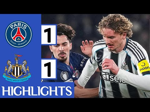 Psg vs Newcastle United 1-1 Extended highlights Champions League 