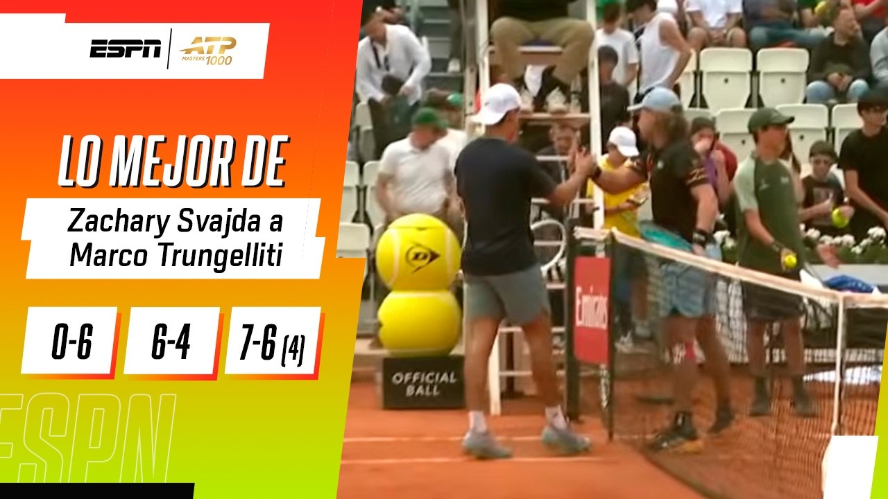 TRUNGELLITI ARRANCÓ ENCENDIDO, CON UN 6-0 A FAVOR, PERO TERMINÓ CAYENDO FRENTE A SVAJDA | RESUMEN