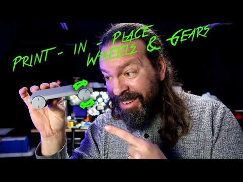 How To Design and 3D Print Wheels and Gears That Just Work! (Print in Place)