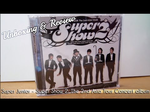 Super Junior - Super Show 2: The 2nd Asia Tour Concert Album CD Unboxing & Review