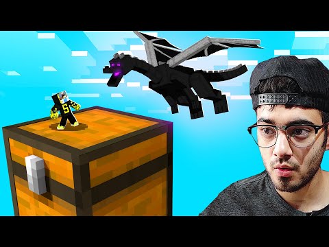 Beating Minecraft, But it's ONE CHEST BLOCK
