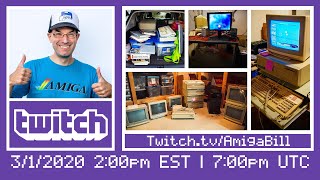 3/1/2020 Commodore Amiga IRL & Chill- Testing out Amiga 2000's, Video Toaster, Amiga 1200, Amiga One