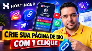 Como Criar uma Página de Links para Bio do Instagram com o Criador de Sites com IA da Hostinger 2026