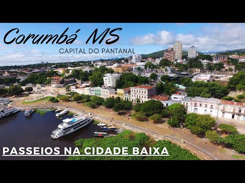 Corumbá MS - Lower city| General harbor, houses, beach and the museum of the history of the Pantanal