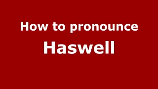How to pronounce Haswell