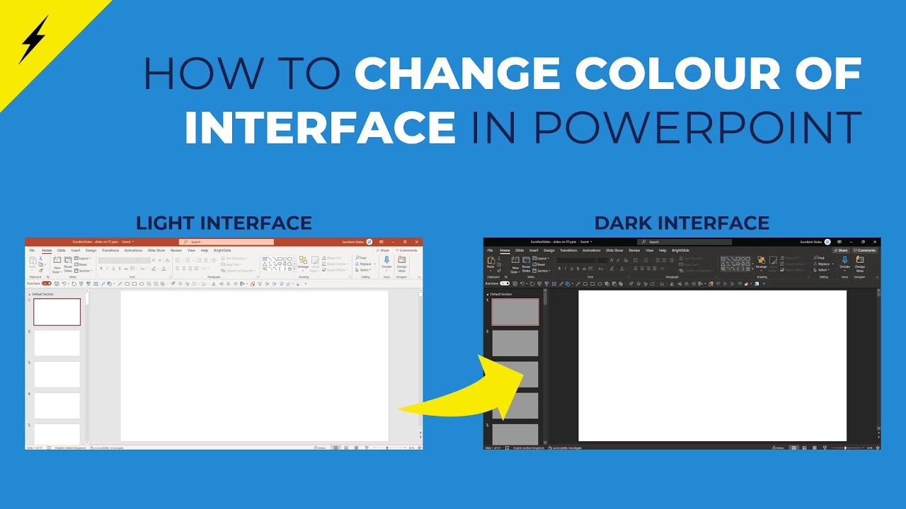 🌈How to Change Interface Colour in PowerPoint👈