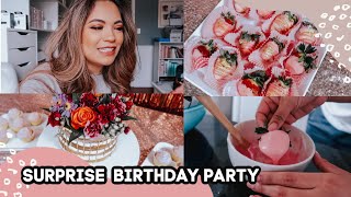 ROSE GOLD SURPRISE BIRTHDAY PARTY! | BelindasLife