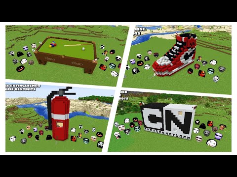 COMPILATION OF BEST SURVIVAL HOUSES WITH NEXTBOTS PART 16 in Minecraft - Gameplay - Coffin Meme