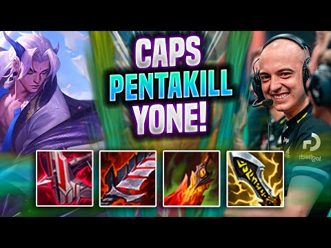 CAPS GETS PENTAKILL WITH YONE! - G2 Caps Plays Yone MID vs Sejuani! | Preseason 2022