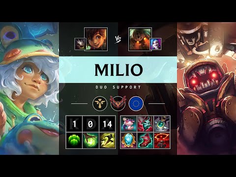 Milio Support vs Nautilus - EUW Grandmaster Patch 25.06