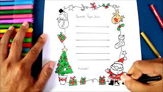 Cómo hacer una Carta a Papa Noel | How to Make a Letter to Santa Claus