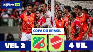 Velo Clube x Vila Nova . Copa do Brasil 2026. Cobranças de pênaltis.