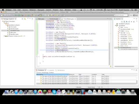 Java Tutorials Physics Simulator Episode 4