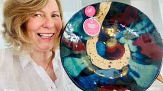 #54 Pottery Kiln Opening - Large Galaxy bowl and Southern Lights Aurora Large bowl Tasmania