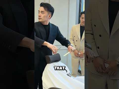 Hairdresser Cuts a Hidden Customer's Hair