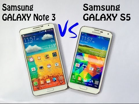 Samsung Galaxy S5 vs Samsung Galaxy Note 3 Speed Test | Full Compresion