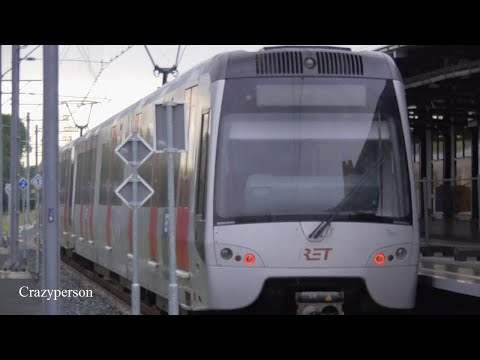 Hoekse Lijn metro Vlaardingen C. RET Rotterdam 2019 in regen