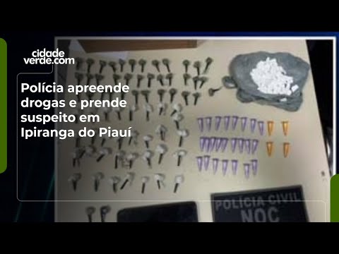 Polícia apreende drogas e prende suspeito em Ipiranga do Piauí