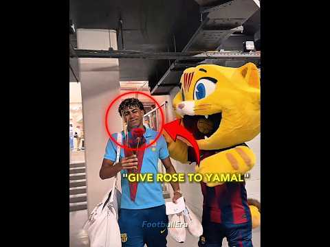 Yamal Finally Danced With The Mascot!