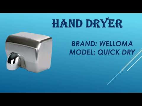 Silver hand dryer