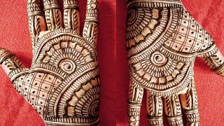 Indian traditional palm heena design/easy learn fu