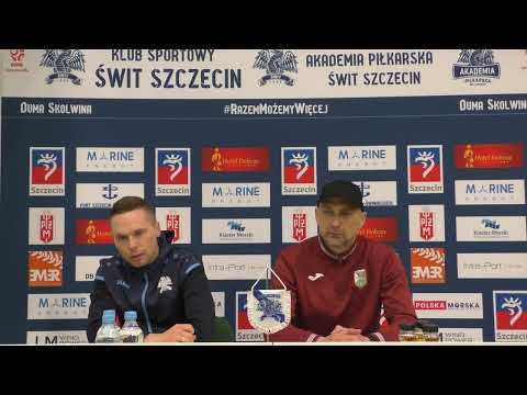 15.04.2023. Pomeczowa konferencja prasowa. Świt Szczecin - Sokół Kleczew