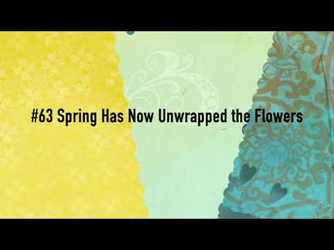 #63 Spring Has Now Unwrapped the Flowers