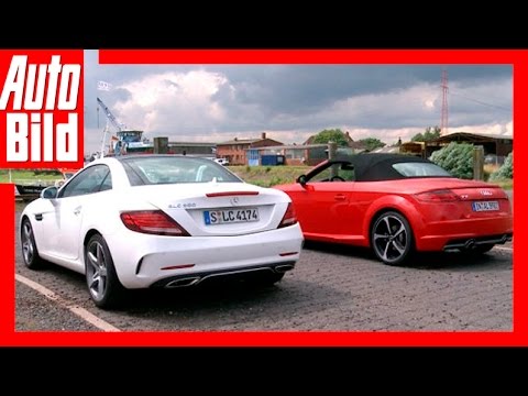 Mercedes SLC vs Audi TT (2016) / Test / Review / Test drive / Roadster duel of the highest class