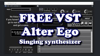 Video thumbnail for Free VST - Alter Ego - real time singing synthesizer by HRS Courses