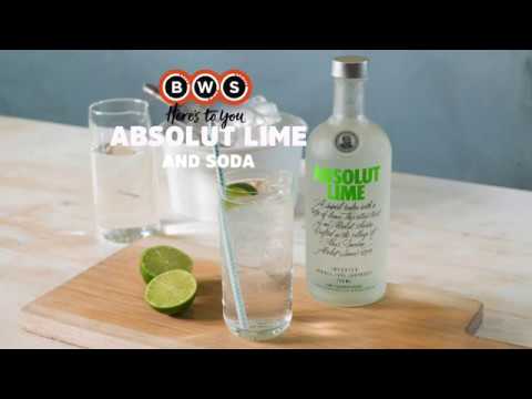 BWS Absolut Lime & Soda