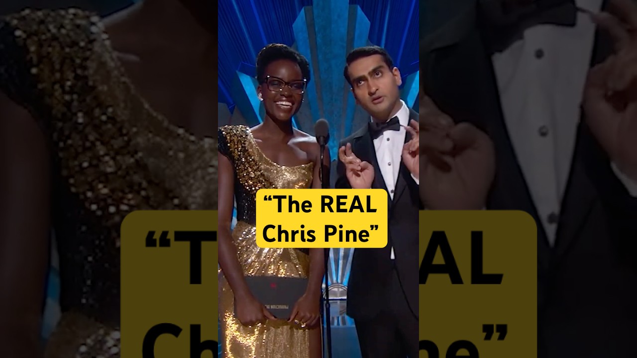The Real Chris Pine Revealed at 90th Oscars | Lupita Nyong'o, Kumail Nanjiani