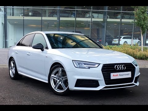 LG67JZF AUDI A4 TDI S LINE WHITE 2017, West London Audi