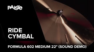 Video thumbnail for PAISTE Formula 602 Medium Ride 22" played by Noah Fürbringer (SOUND DEMO) by GEWA Drums