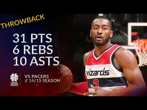 John Wall 31 pts 6 rebs 10 asts vs Pacers 14/15 season