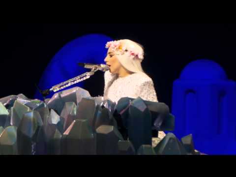 LADY GAGA TALKING ABOUT INJURY | July 2nd Montreal