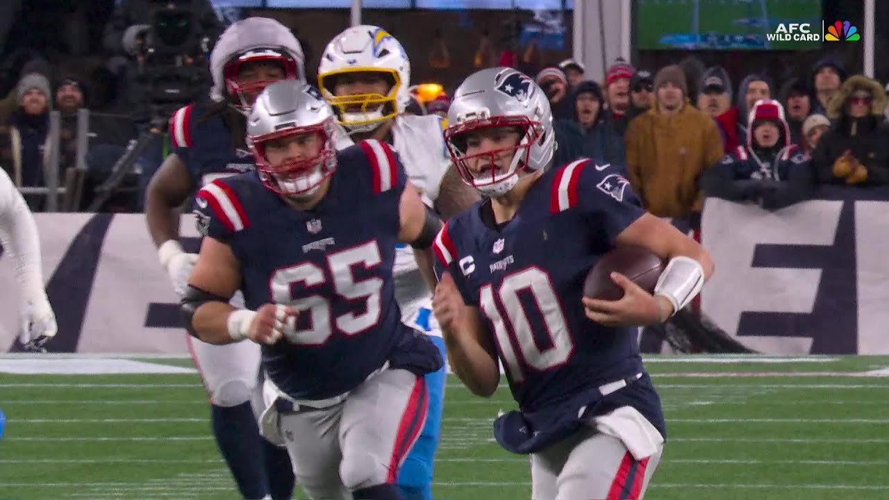 Maye scrambles for 37 yards!