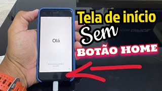 O botão home não funciona, sair da tela do olá - tela de início do iPhone.