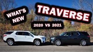 2020 Chevy TRAVERSE vs 2021 Chevy TRAVERSE - 5 BIG CHANGES - Here is what's new!